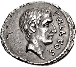 Lucius Cornelius Sulla denár